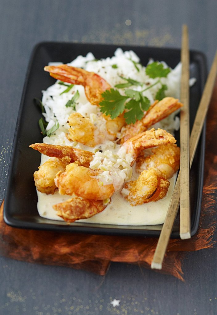 CREVETTES PANÉES, SAUCE AUX&nbsp;CORNICHONS